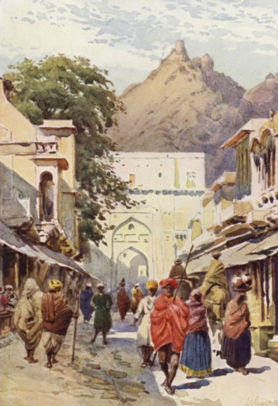 Huvudgatan i Alwar av Alexander Henry Hallam Murray