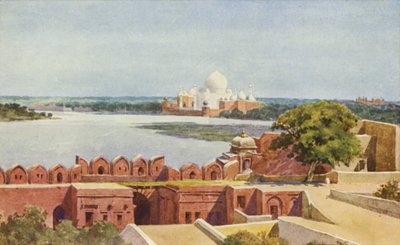 Taj från fortet, Agra av Alexander Henry Hallam Murray