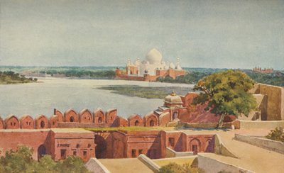 Taj från fortet, Agra, c1880 1905. av Alexander Henry Hallam Murray
