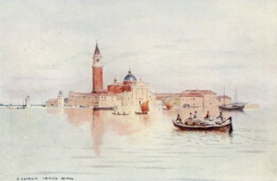 Venedig, San Giorgio (färg litho) av Alexander Henry Hallam Murray