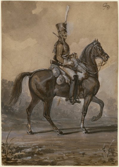 Rysk drake - Sauerweid, Alexander Ivanovich (1783-1844) - 1820 - Akvarell på papper - 22,9x16,2 - Privat samling av Alexander Ivanovich Sauerweid