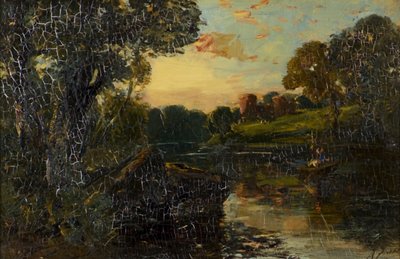 River Scene av Alexander Jnr. Fraser