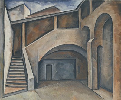 Gård, 1913 av Alexander Kanoldt