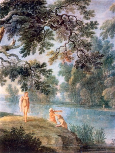 Nymths Badning, detalj, c1620-1652 av Alexander Keirincx