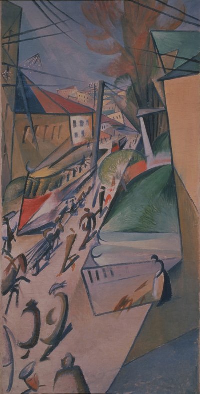 Spårvagn, 1914 av Alexander Bogomazov