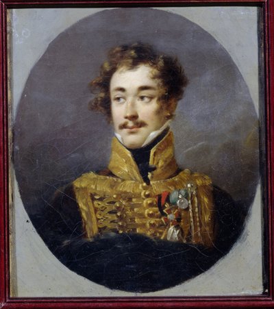 Porträtt av greve Alexander Olsufyev (1790-1853). (Porträtt av greve Alexander Olsufyev). Målning av Alexander (Alexandre) Molinari (1772-1831), olja på duk av Alexander Molinari