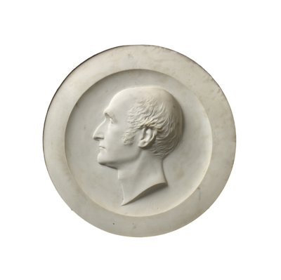 Profilporträtt av Revd Dr Henry Wellesley, 1856 (carraramarmor) av Alexander Munro