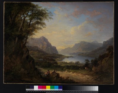 Loch Doon, Ayrshire, före 1840 av Alexander Nasmyth
