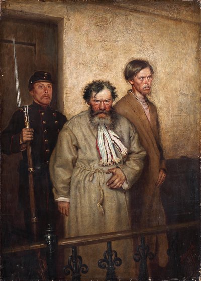 I en rättssal, 1877 av Alexander Nikanorovich Novoskoltsev