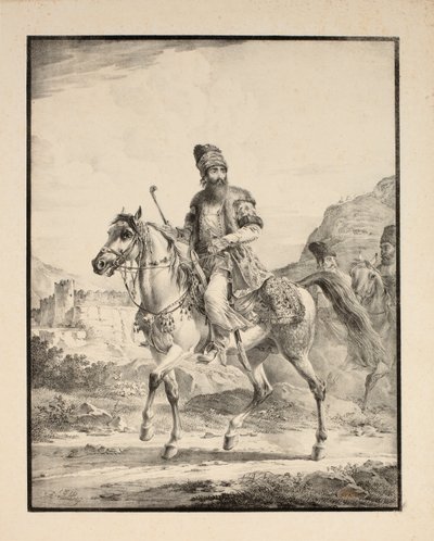 Perser till häst, 1820 av Alexander Orlowski