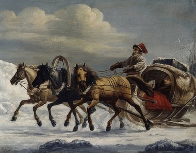 Trojka. 1816 av Alexander Osipovich Orlowski