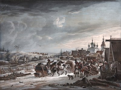 Vinter, 1825 av Alexander Osipovich Orlowski
