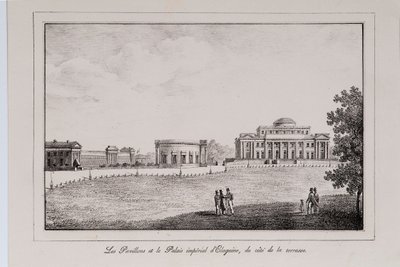 Yelagin-palatset i Saint Petersburg Series Views of Saint Petersburg, 1820-tal av Alexander Pluchart