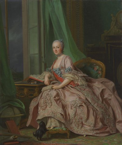 Anastasia Ivanovna, prinsessa av Hessen-Homburg 1700-1755, född grevinnan Trubetskaya, 1757 av Alexander Roslin