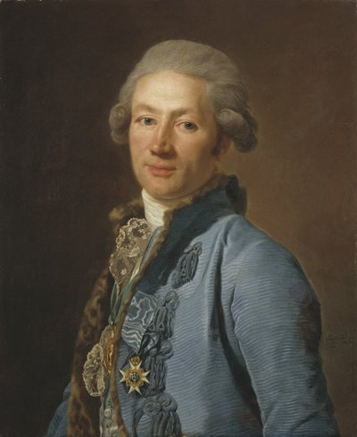 Christoffer Bogislaus Zibet, hovkansler och baron, 1784 av Alexander Roslin