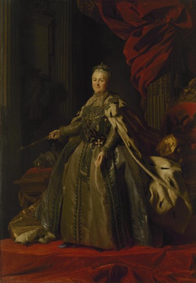 Porträtt av Katarina II, 1776-77 av Alexander Roslin