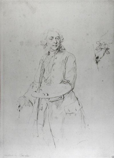 Porträtt av Francois Boucher (1703-70) av Alexander Roslin
