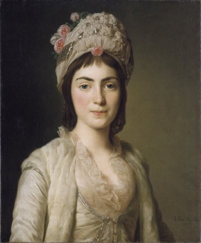 Zoie Ghika (död omkring 1830), prinsessa av Moldavien och Valakiet av Alexander Roslin