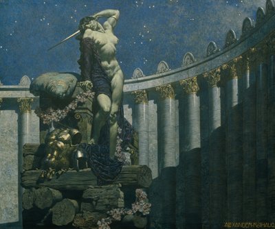 Dido på bålet, 1935. av Alexander Rothaug