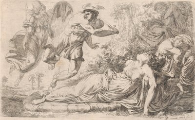 Perseus och den sovande medusan, 1774. av Alexander Runciman