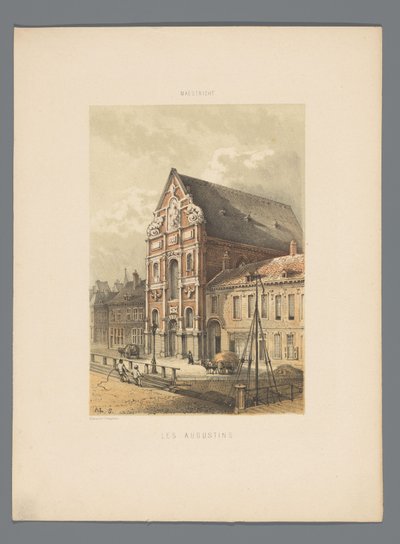 Augustinerkyrkan i Maastricht Les Augustins (titel på objekt) Monuments de Maastricht (serietitel) av Alexander Schaepkens