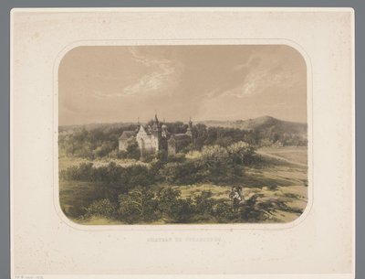Schaesbergs slott Chateau de Schaesberg (titel på objekt) Rolduc et ses environs (serietitel) av Alexander Schaepkens