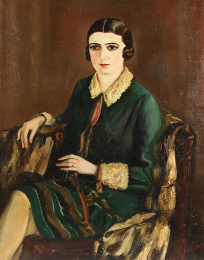 Porträtt av Lilya Brik 1891-1978, 1921 av Alexander Silins