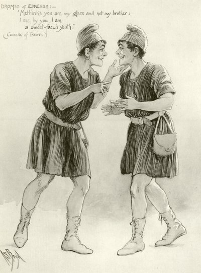 Dromio från Efesos (gravyr) av Alexander Stuart Boyd