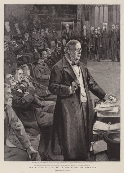 Underhuset sammanträder hela natten av Alexander Stuart Boyd