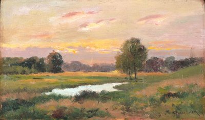 On The Brandywine (olja på duk) av Alexander Theobald van Laer
