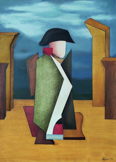 Abstrakt militärfigur av Alexander Trifonov