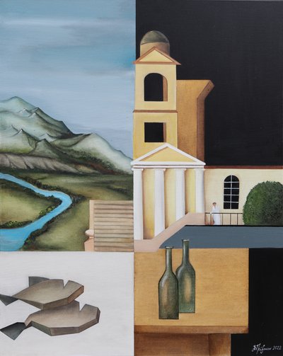 Surrealistisk uppdelad komposition av Alexander Trifonov