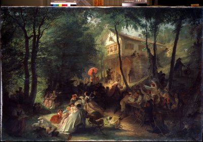 Country festival. Målning av Alexander Yegorovich Baldeman (1826-1869). Olja på duk av Alexander Yegorovich Beydeman