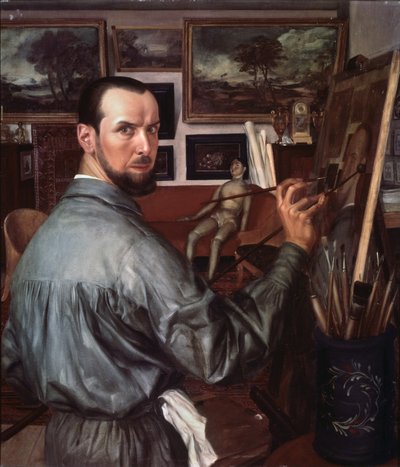 Självporträtt, 1917 av Alexander Yevgenyevich Yakovlev