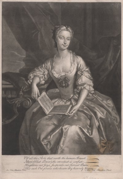 Mrs Clive, av alla konster som lugnar det mänskliga bröstet... av Alexander van Haecken