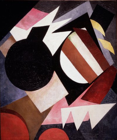 Konstruktivistiskt stilleben, 1917 av Alexandra Alexandrowna Exter
