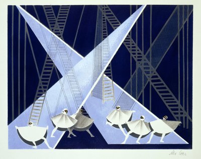 Scenografi för en balett, illustration från 
