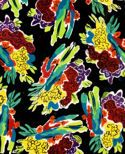 Dekorativ sammansättning, enkla blommor av Alexandra Alexandrowna Exter