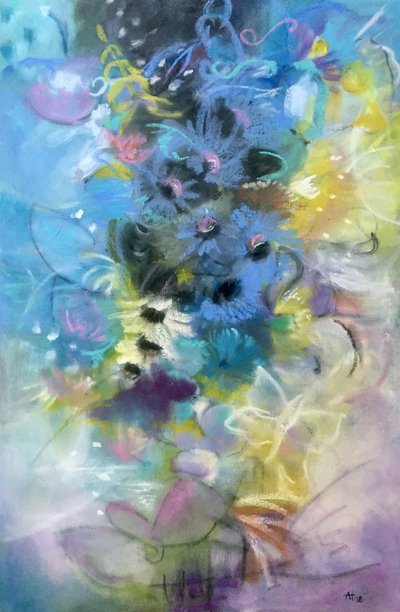 Drömlika pastellfärgade blommor av Alexandra Higgins