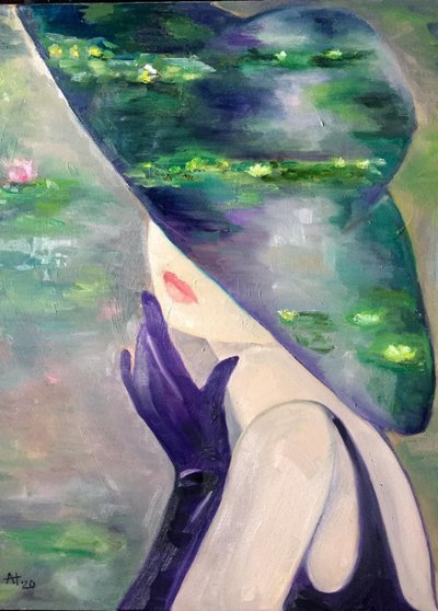 Elegant lilja i spegeln av Alexandra Higgins