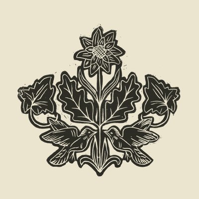 Eleganta fåglar i blommönster av Alexandra Weise