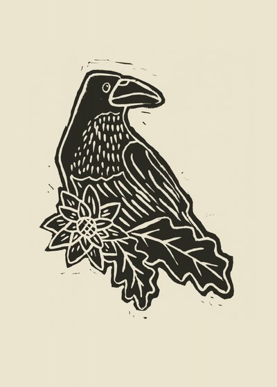 Grafik: Raven Bloom av Alexandra Weise