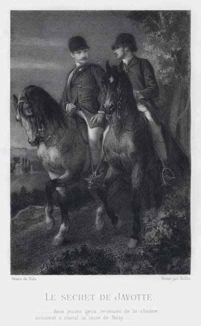 The Secret of Javotte (gravyr) av Alexandre (after) Bida