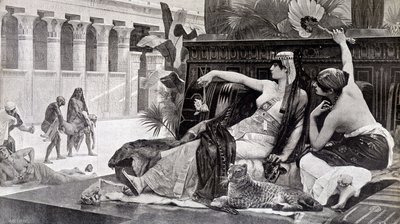 Cleopatra provar gifter på sina undersåtar - av Cabanel av after Alexandre Cabanel
