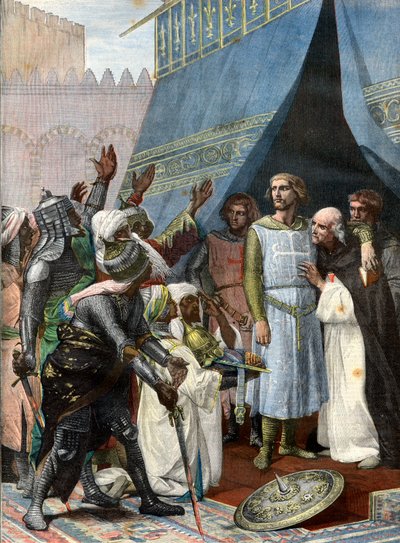 St. Louis i Jerusalem - gravyr efter Cabanel - Louis IX 9 dit Saint Louis (Saint Louis av after Alexandre Cabanel