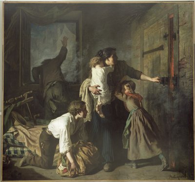 Branden, 1850 av Alexandre Antigna