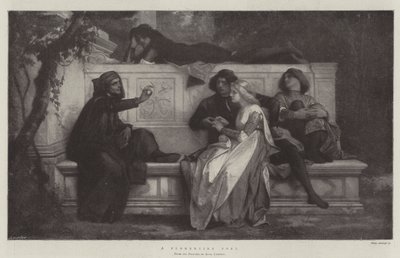 En florentinsk poet av Alexandre Cabanel