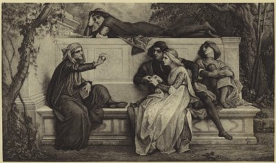 En florentinsk poet (fotografering) av Alexandre Cabanel