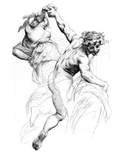 Studie för The Triumph of Flora, c1880-1882. av Alexandre Cabanel