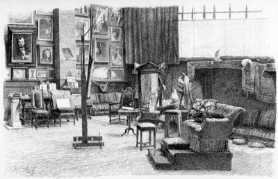 Studion, c1880-1882. av Alexandre Cabanel